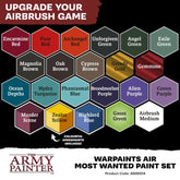 Warpaints Air Most Wanted Paint Set - 22 Airbrush Colours